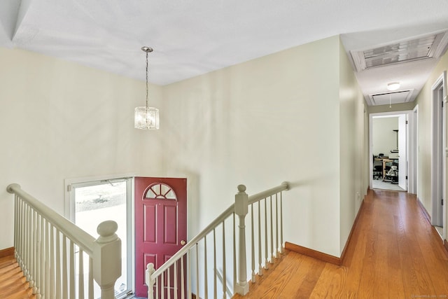 101 Michele Dr, Somers, CT 06071 - foyer entrance with visible vents, baseboards, and wood finished floors