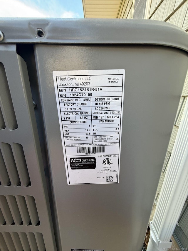 details with central AC