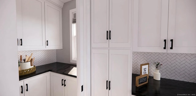 745 Townsend Ave Lot 7, New Haven, CT 06512 - kitchen featuring dark countertops, white cabinets, and backsplash
