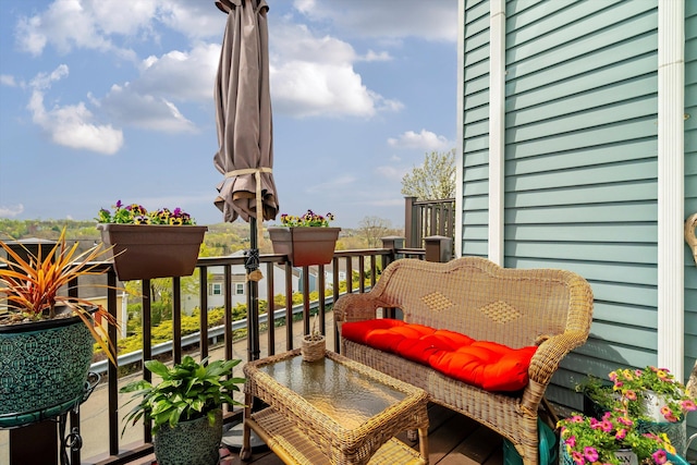 view of balcony