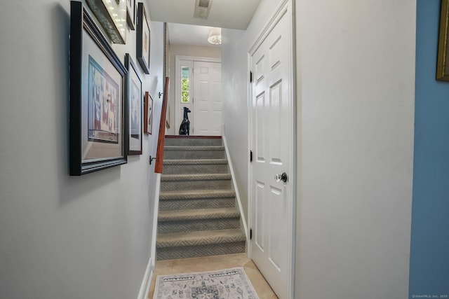 1803 Revere Rd, Danbury, CT 06811 - stairs featuring visible vents and baseboards