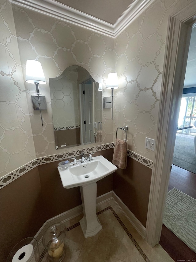 1803 Revere Rd, Danbury, CT 06811 - half bath with tile patterned flooring