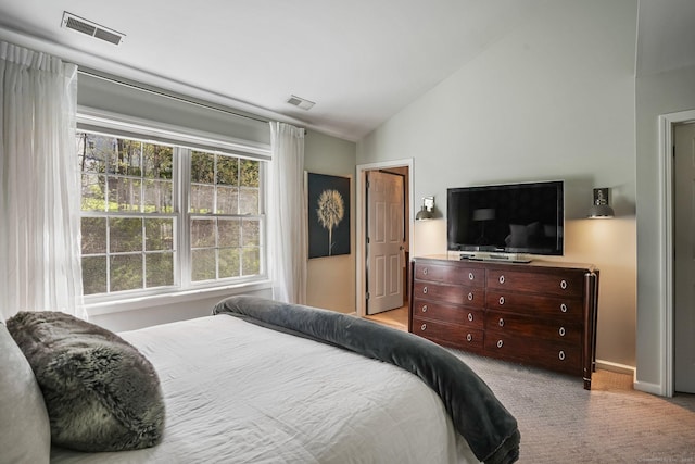 1803 Revere Rd, Danbury, CT 06811 - carpeted bedroom featuring visible vents, multiple windows, and lofted ceiling