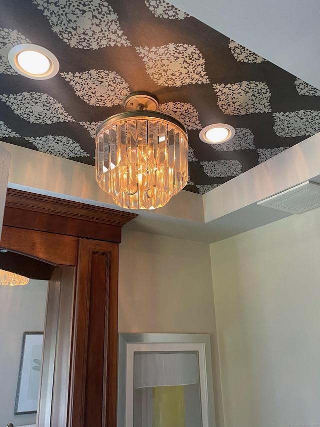 1803 Revere Rd, Danbury, CT 06811 - room details with an inviting chandelier and a raised ceiling