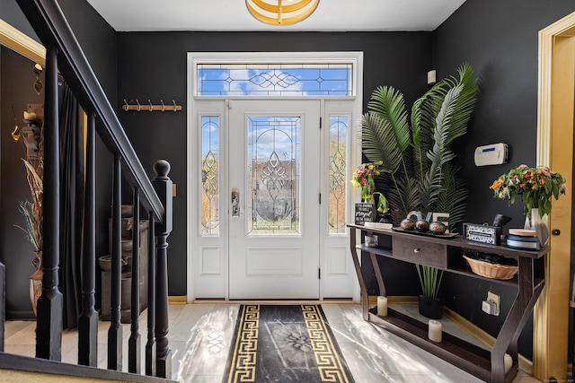 entrance foyer with stairway