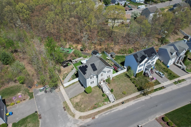 bird's eye view featuring a residential view