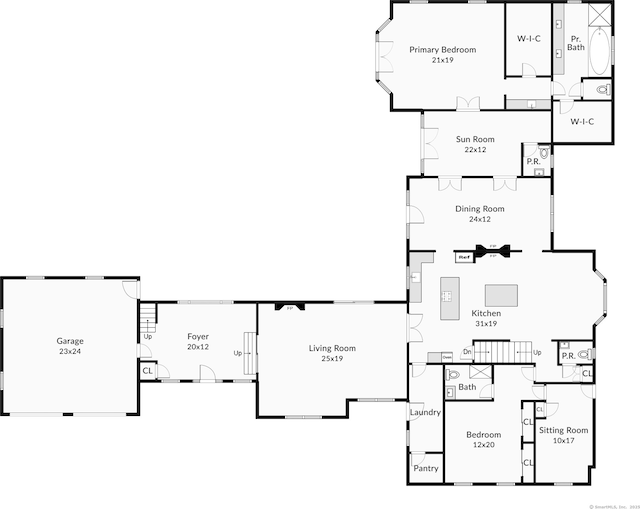 721 Ridgefield Rd, Wilton, CT 06897 - view of floor plan / room layout