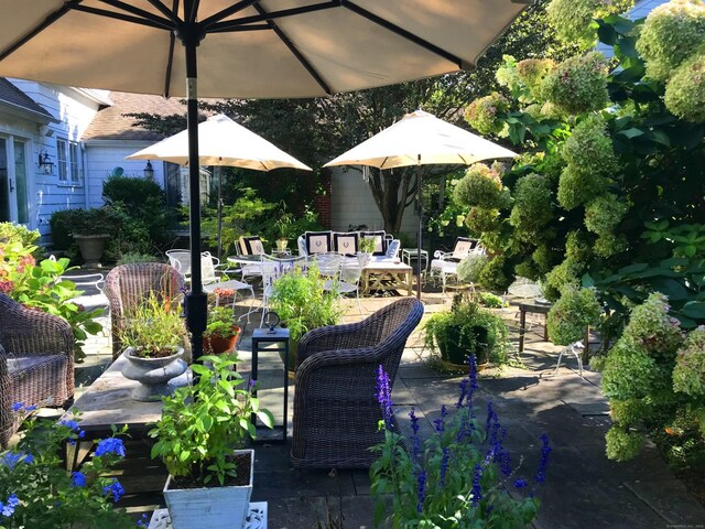 view of patio / terrace featuring outdoor dining area