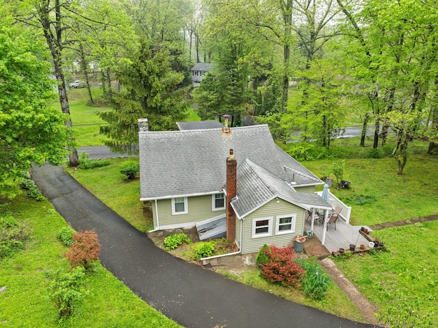 view of subject property