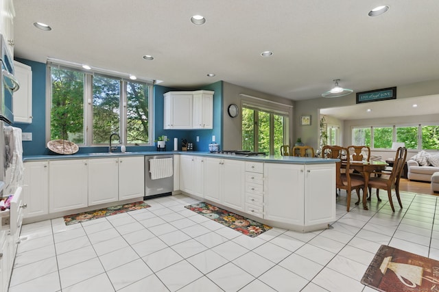 17 Pasture Ln, Glastonbury, CT 06073 - kitchen featuring appliances with stainless steel finishes, a sink, open floor plan, a peninsula, and healthy amount of natural light
