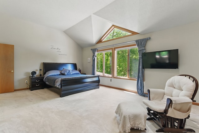 17 Pasture Ln, Glastonbury, CT 06073 - bedroom featuring carpet, baseboards, and vaulted ceiling