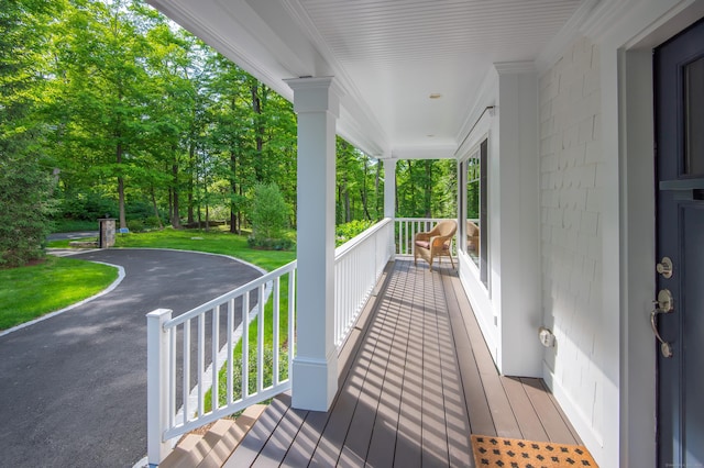 72 S Salem Rd, Ridgefield, CT 06877 - view of wooden porch