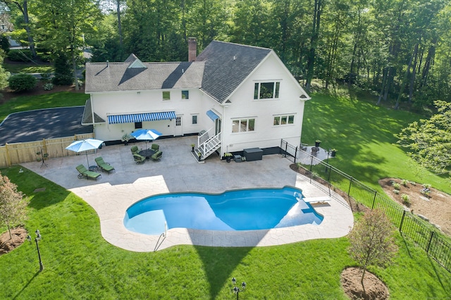 72 S Salem Rd, Ridgefield, CT 06877 - view of swimming pool with a patio area and a diving board