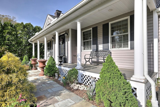 1440 Straits Tpke, Middlebury, CT 06762 - doorway to property with covered porch