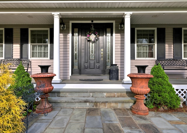 1440 Straits Tpke, Middlebury, CT 06762 - entrance to property with covered porch