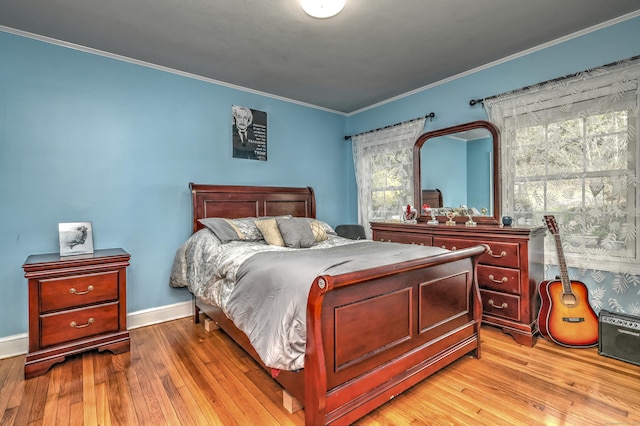 1440 Straits Tpke, Middlebury, CT 06762 - bedroom featuring baseboards, ornamental molding, and hardwood / wood-style flooring