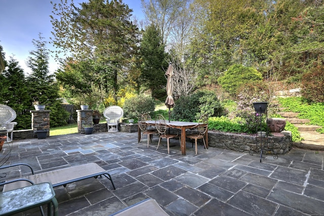 1440 Straits Tpke, Middlebury, CT 06762 - view of patio / terrace with outdoor dining area