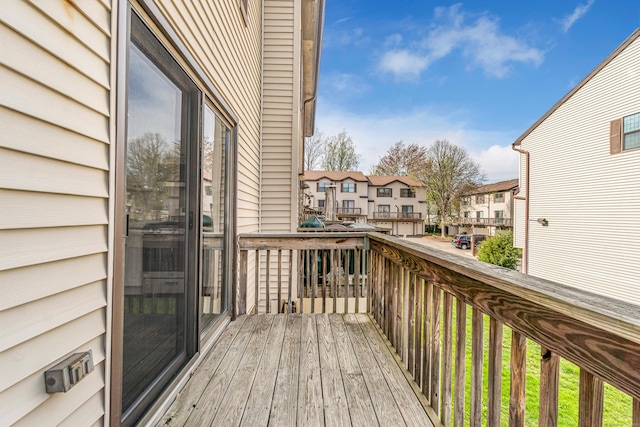 15 Crest St Unit D27, West Haven, CT 06516 - wooden terrace with a residential view