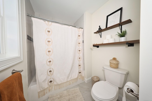 26 Greenwood Dr, Prospect, CT 06712 - bathroom with toilet and shower / tub combo with curtain