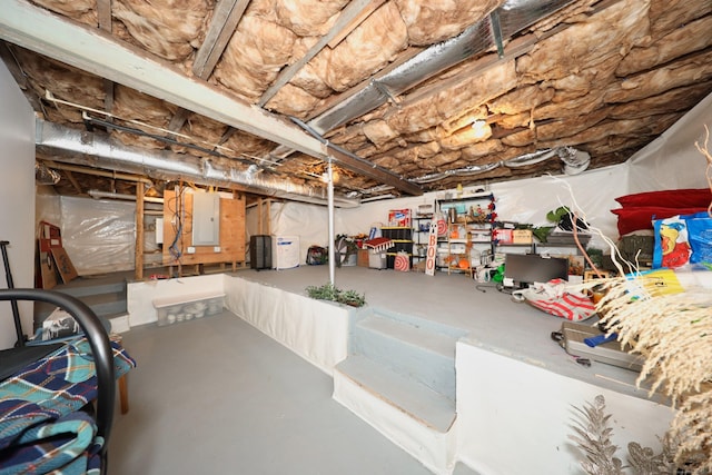 26 Greenwood Dr, Prospect, CT 06712 - unfinished basement with electric panel