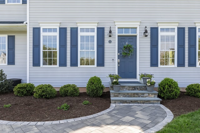 view of exterior entry