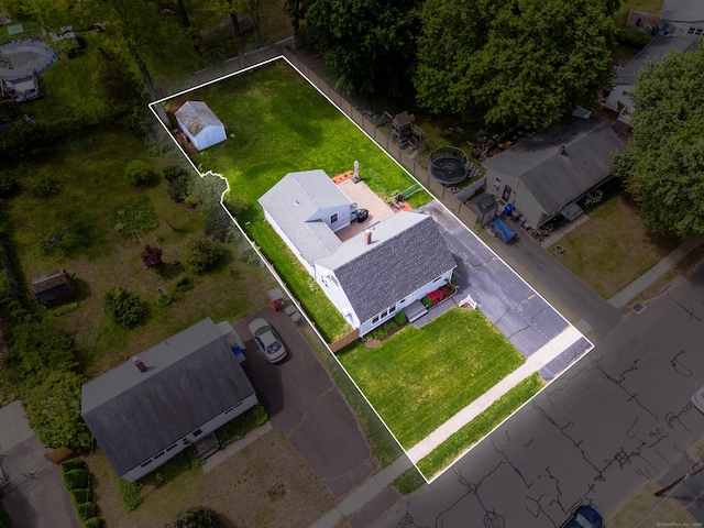 21 Roosevelt Blvd, Enfield, CT 06082 - aerial view of property's location with property boundaries highlighted