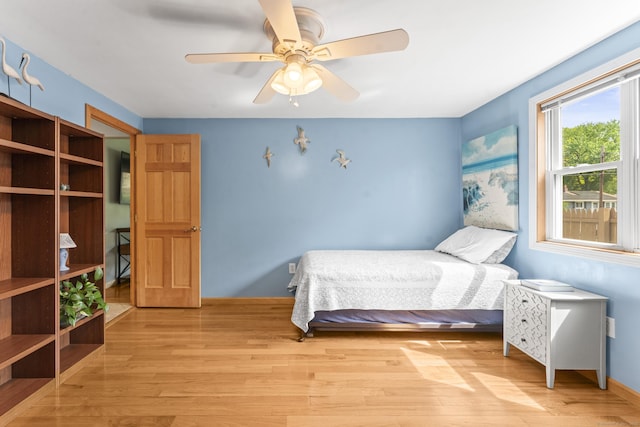 21 Roosevelt Blvd, Enfield, CT 06082 - bedroom with light wood-style flooring and a ceiling fan