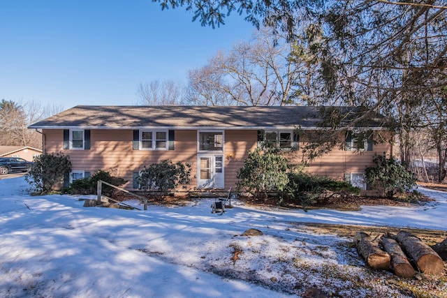 view of split foyer home