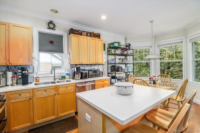 21 Woodcrest Ln Unit 21, Danbury, CT 06810 - kitchen with a center island, a sink, and a wealth of natural light