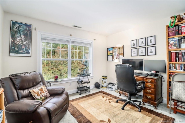 21 Woodcrest Ln Unit 21, Danbury, CT 06810 - office area with baseboards, carpet, and visible vents