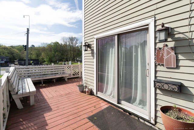 2951 Winsted Rd, Torrington, CT 06790 - view of wooden terrace