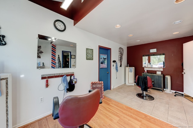 2951 Winsted Rd, Torrington, CT 06790 - sitting room with recessed lighting and wood finished floors