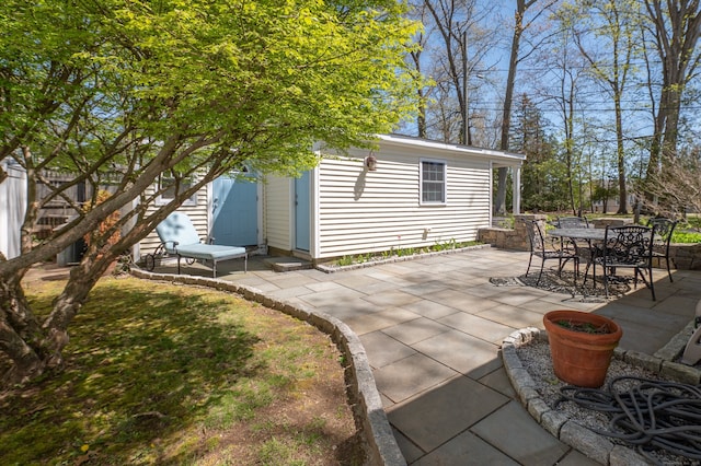 2 Bartholomew Rd, Branford, CT 06405 - view of patio / terrace featuring outdoor dining space and an outdoor structure
