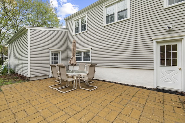 view of patio / terrace featuring outdoor dining area