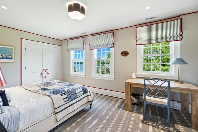 25 Tokeneke Trl, Darien, CT 06820 - bedroom with ornamental molding and recessed lighting