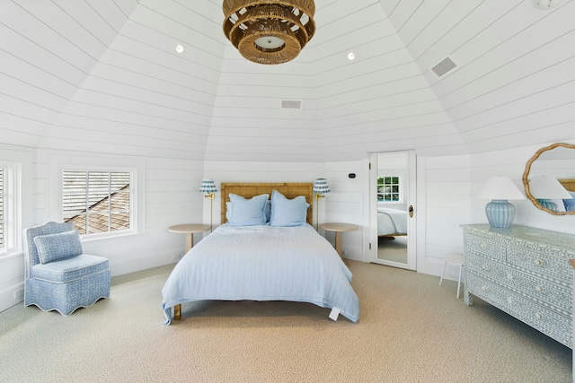 25 Tokeneke Trl, Darien, CT 06820 - bedroom featuring lofted ceiling and light colored carpet