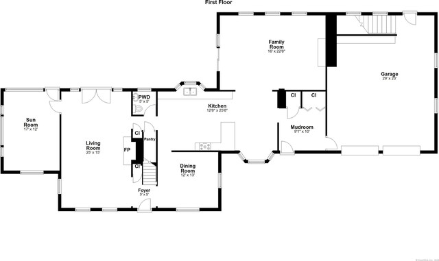 6 Weathervane Hl, Westport, CT 06880 - floor plan / room layout