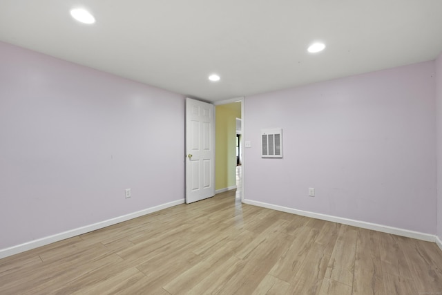 201 Orchard Ave, Newington, CT 06111 - unfurnished room featuring light wood-style flooring and recessed lighting