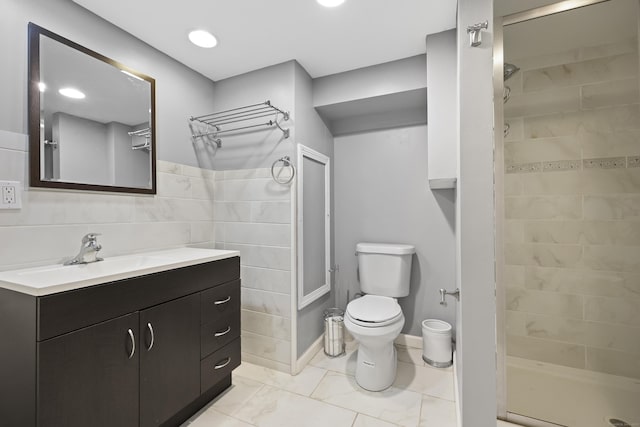 201 Orchard Ave, Newington, CT 06111 - bathroom featuring vanity and tiled shower