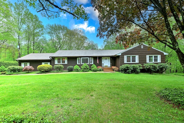 119 Pease Rd, Woodbridge, CT 06525 - ranch-style home featuring a front lawn