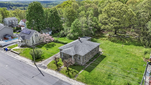 298 Wall St, Waterbury, CT 06704 - drone / aerial view of a heavily wooded area