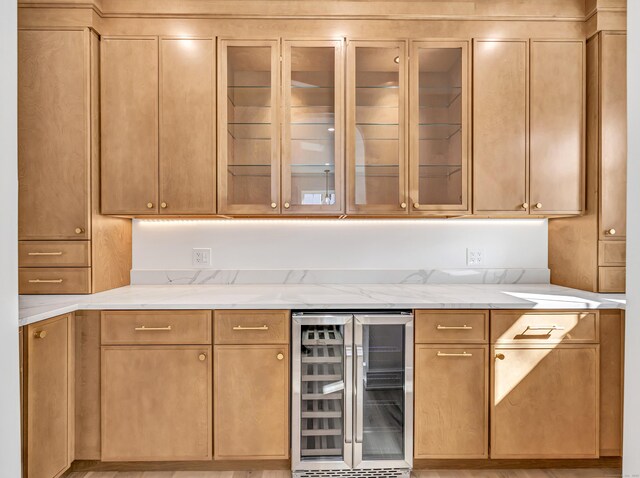 13 Dunbar Rd, Milford, CT 06460 - bar featuring wine cooler
