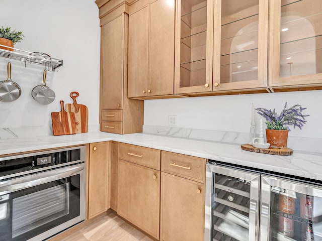 13 Dunbar Rd, Milford, CT 06460 - bar with stainless steel oven and wine cooler