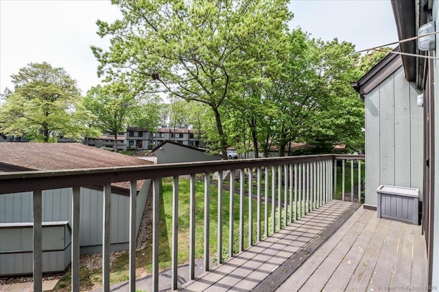 28D Harbour Vlg, Branford, CT 06405 - wooden terrace featuring a lawn