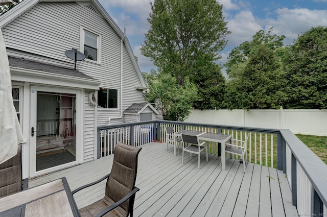140 College Ave, Torrington, CT 06790 - deck featuring outdoor dining space