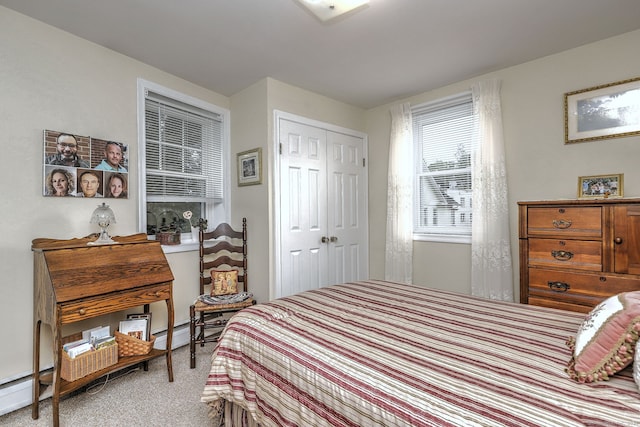 24 Wall St, Shelton, CT 06484 - carpeted bedroom featuring a closet and a baseboard radiator