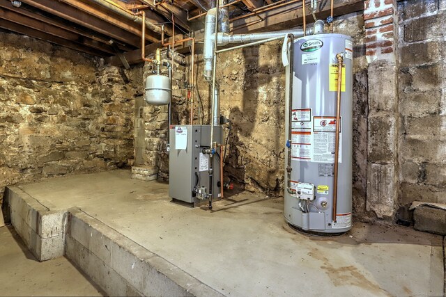 24 Wall St, Shelton, CT 06484 - utilities with gas water heater and a heating unit