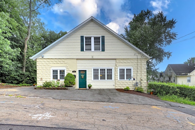 24 Wall St, Shelton, CT 06484 - view of front of house with stone siding
