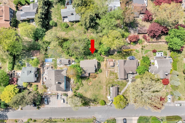birds eye view of property featuring a residential view
