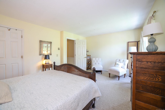 bedroom with carpet